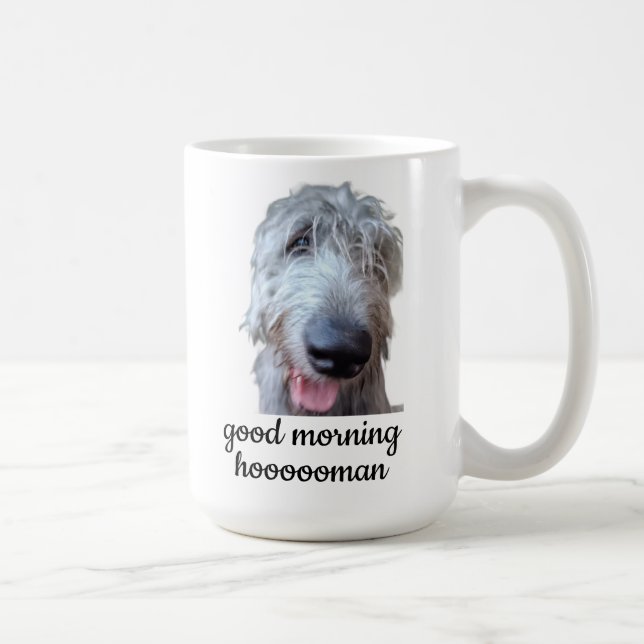De Café Caneca Irish Wolfhound – Bom Dia Hoooooman (Direita)