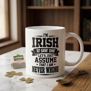 De Café Caneca Irlandesa Engraçada Sou Irlandês Nunca Esto