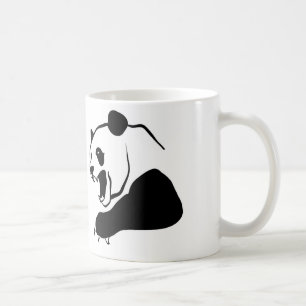De Café caneca irritada da panda