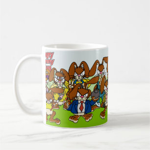 De Café Caneca irritada do coelho - molde 2007
