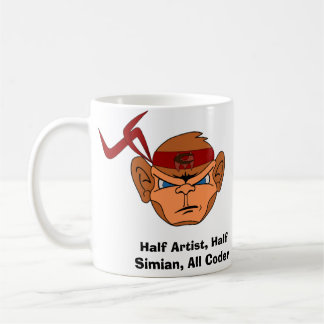 De Café Caneca irritada do macaco do código