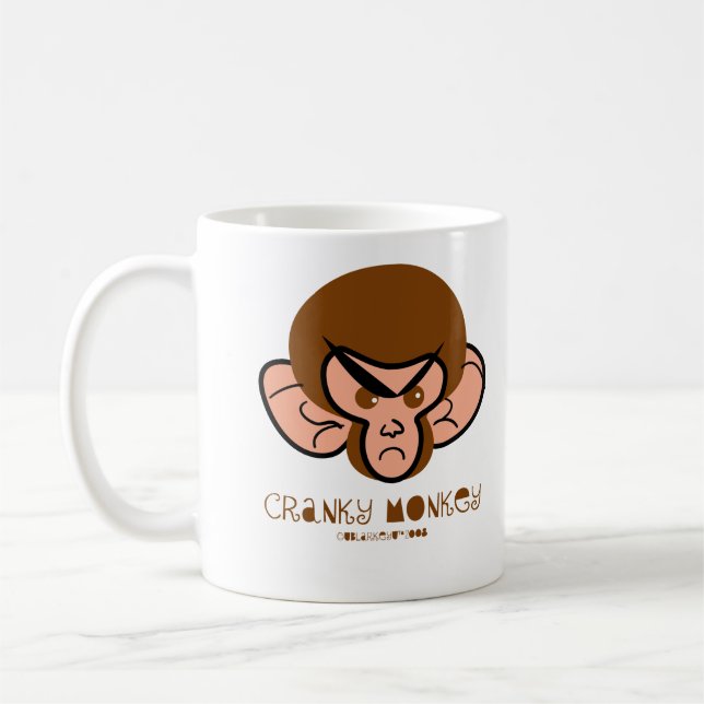 De Café caneca irritadiço do macaco (Esquerda)