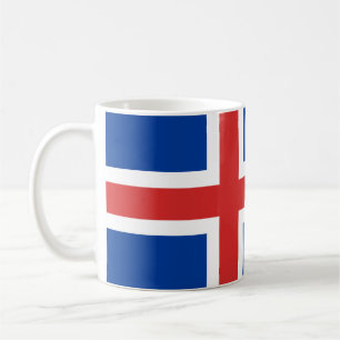 De Café Caneca islandesa da bandeira