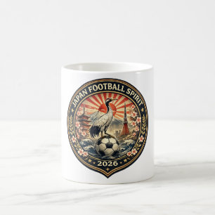 De Café Caneca Japão Espírito do Futebol Grou e Monte Fuji