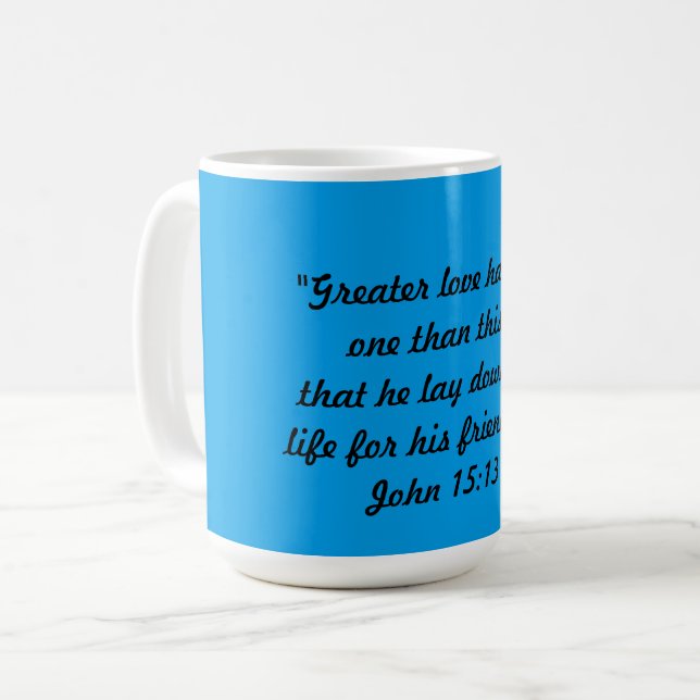 De Café Caneca John 15:13 (Frente Esquerda)
