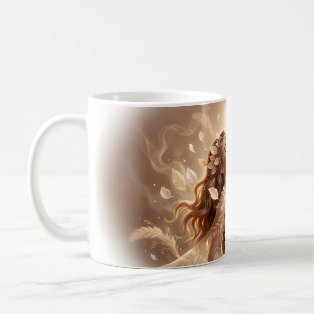 De Café Caneca Jovens Amantes Etéreos em Luz Dourada (Esquerda)