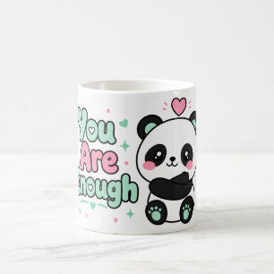 De Café Caneca Kawaii Panda Você É Suficiente