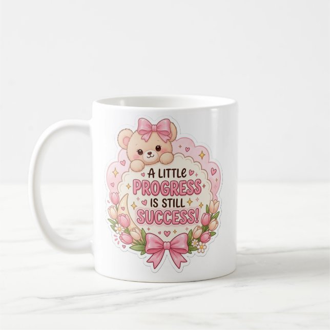 De Café Caneca kawaii rosa fofa (Esquerda)