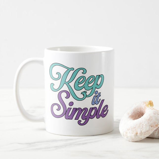 De Café Caneca Keep it Simple (Roxo) (Com Donut)