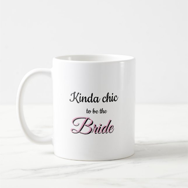 De Café Caneca Kinda Chic para a Noiva (Esquerda)