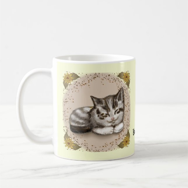 De Café Caneca Kitten Sleeping (Esquerda)