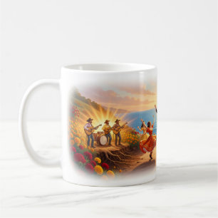 De Café Caneca La Bamba Neon Ritmo Paisagem Urbana Sonho