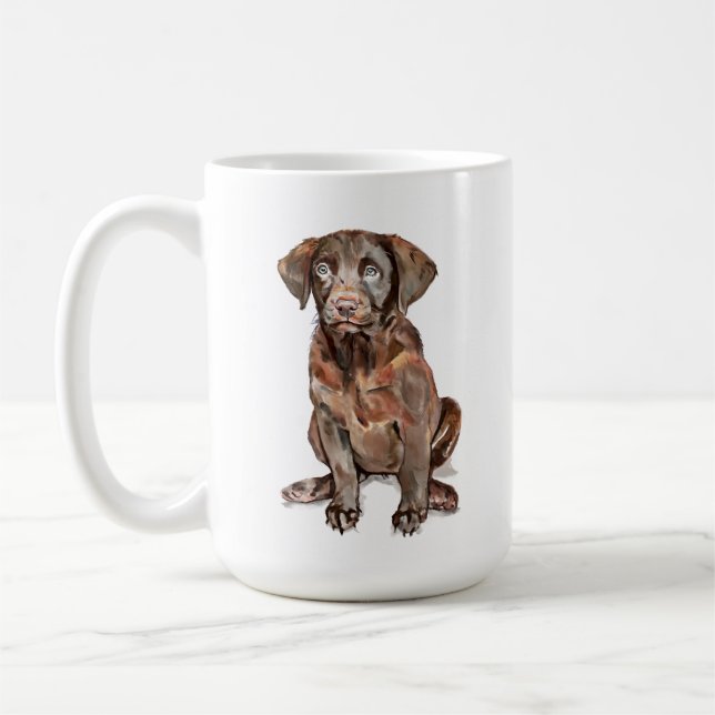 De Café Caneca Labrador Retriever Chocolate (Esquerda)
