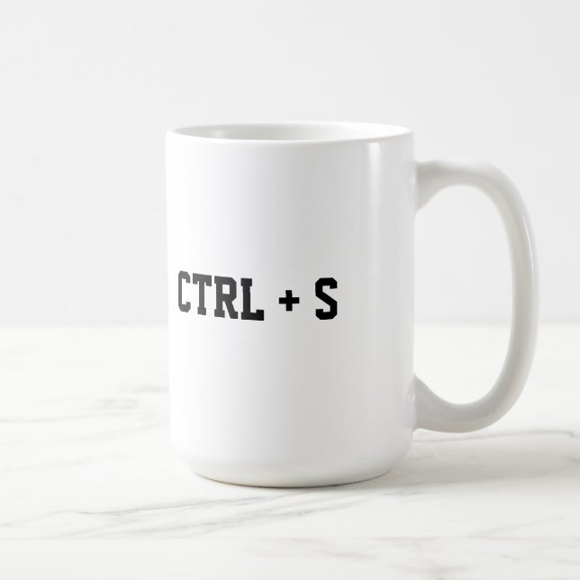 De Café Caneca Lembrete Ctrl + S (Direita)