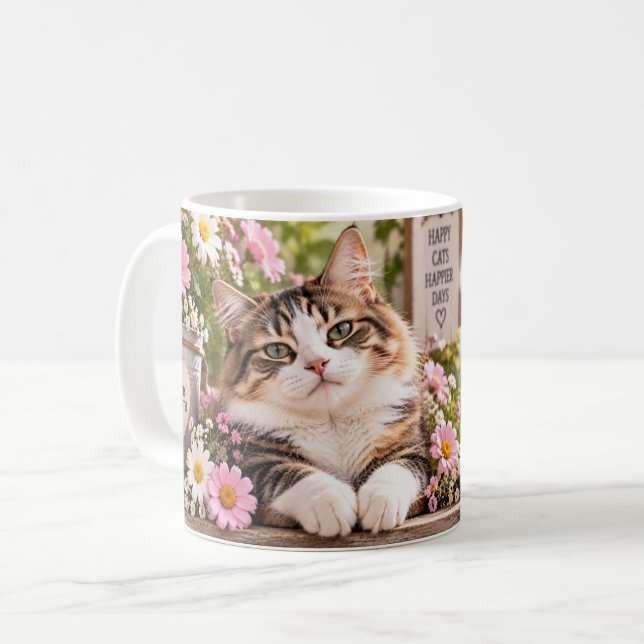 De Café Caneca Life Is Better With a Cat (Frente Esquerda)
