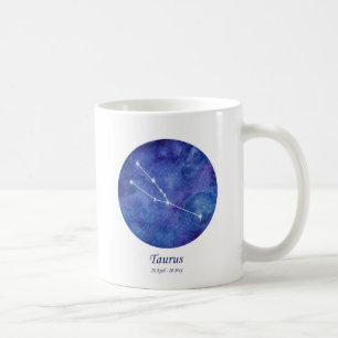 De Café Caneca lindo da constelação do zodíaco do Tauru