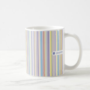 De Café Caneca listrada Pastel