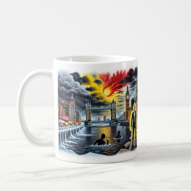De Café Caneca Londres Chamando Caos Cidade Apocalíptica (Esquerda)