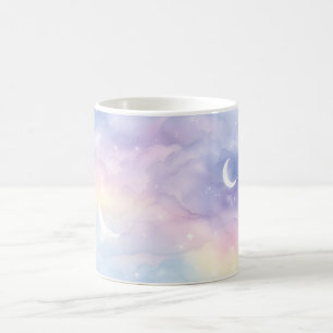 De Café Caneca Lua Céu Pastel