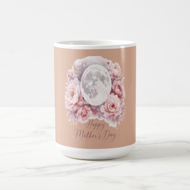 De Café Caneca Lua Rosas Rosa, Presente Dia das Mães Rosa  (Centro)