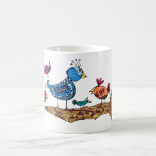 De Café Caneca lunática dos pássaros