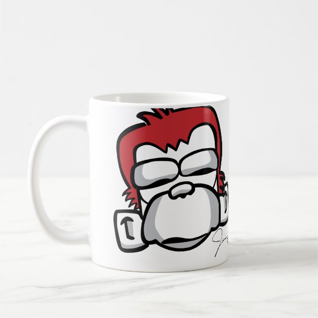 De Café Caneca má do macaco da edição limitada (Esquerda)