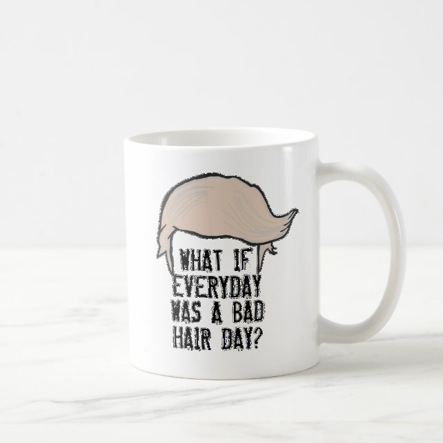 De Café Caneca má do penteado do trunfo do dia do cabelo (Direita)