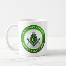 Caneca Maçônica Verde
