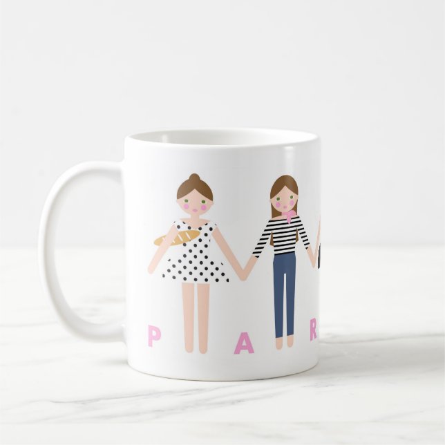 De Café Caneca Mademoiselle em Paris (Esquerda)