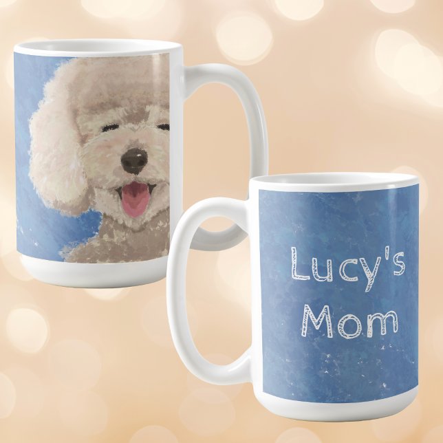 De Café Caneca Mãe do Cachorro Poodle Nome Personalizado P (Criador carregado)