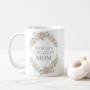 De Café Caneca Mãe do Mundo   Cerâmica Coroa Floral