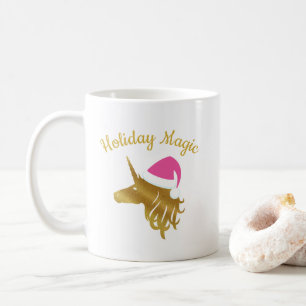 De Café Caneca mágica do Natal do unicórnio do feriado n