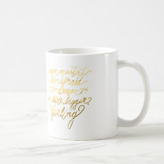 De Café Caneca "mais grande" ideal Dourado