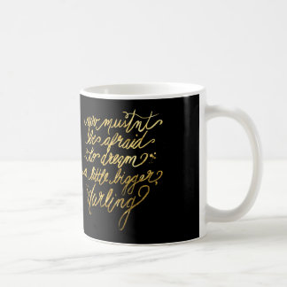 De Café Caneca "mais grande" ideal Dourado & preta