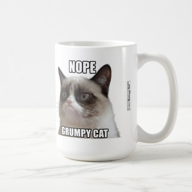 De Café Caneca mal-humorada do gato - NOPE. CAT (Direita)