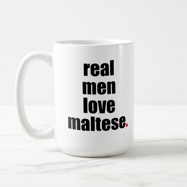 De Café Caneca maltesa do amor real dos homens (Esquerda)