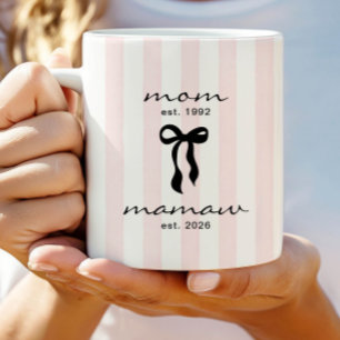 De Café Caneca Mamãe para Vovó Est com Laço