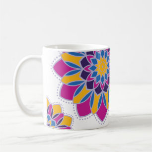 De Café Caneca Mandala Electric Bloom