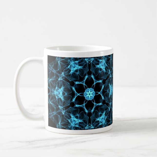 De Café caneca Mandala Espectral Blue (Esquerda)