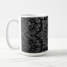 De Café Caneca Mandala Prata