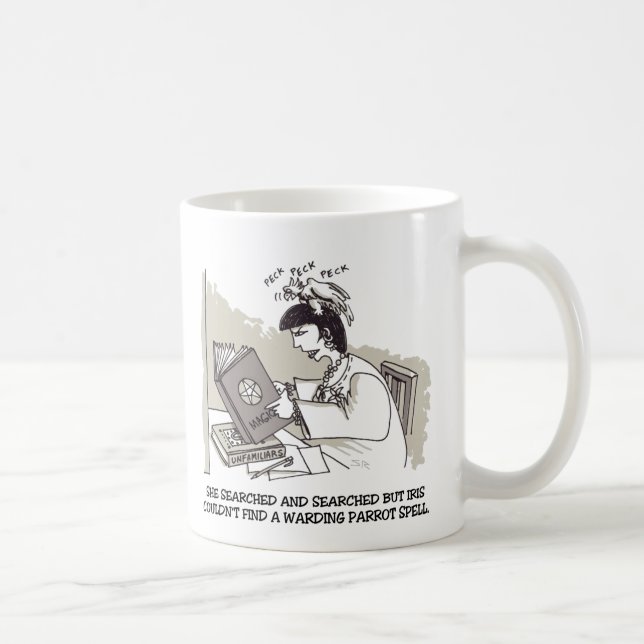 De Café Caneca mão esquerda do Papagaio Bruxa (Direita)