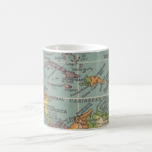 De Café Caneca Mapa da América Central e Caribe (Centro)