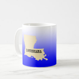 De Café Caneca - Mapa do Estado da Louisiana com Cidade