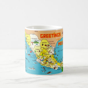 De Café Caneca Mapa do México
