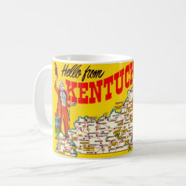 De Café Caneca Mapa Vintage do Kentucky