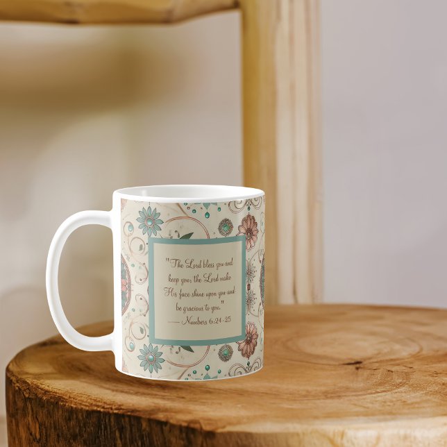 De Café Caneca Matinal Boho Herb Blessing (Criador carregado)
