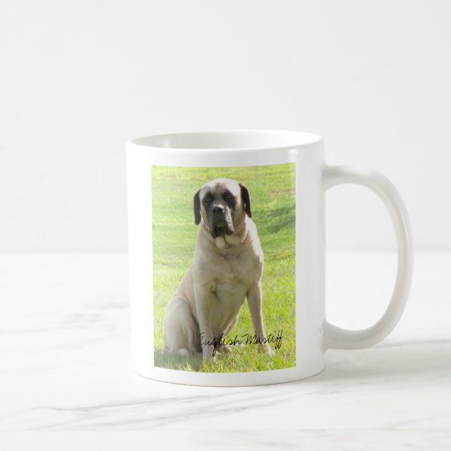 De Café Caneca máxima, inglesa do Mastiff (Direita)