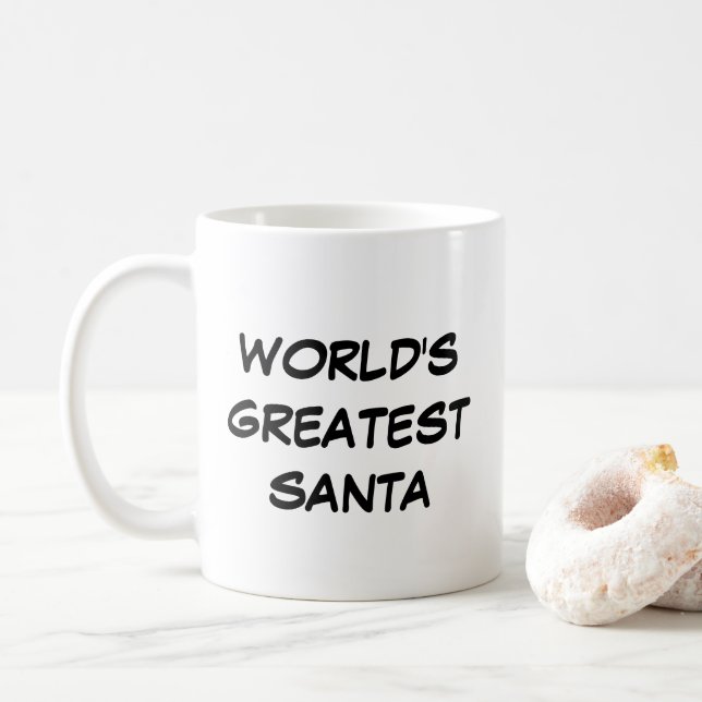 De Café Caneca "Melhor Papai Noel do Mundo" (Com Donut)