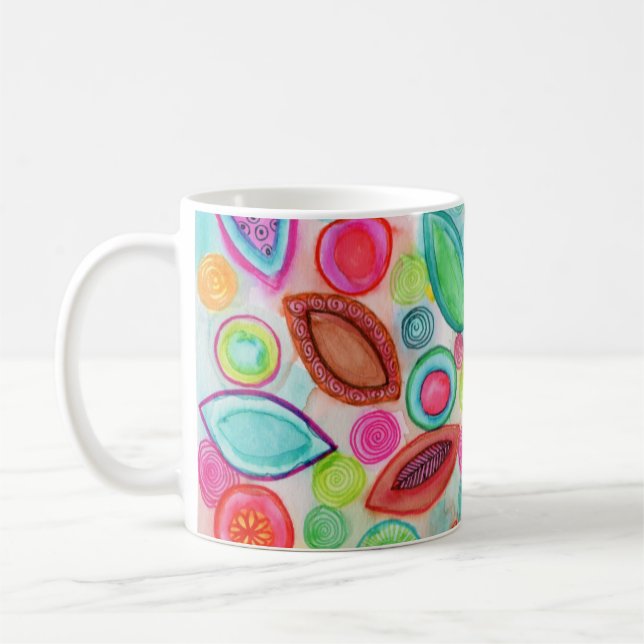 De Café Caneca Menina Arco-Íris (Esquerda)