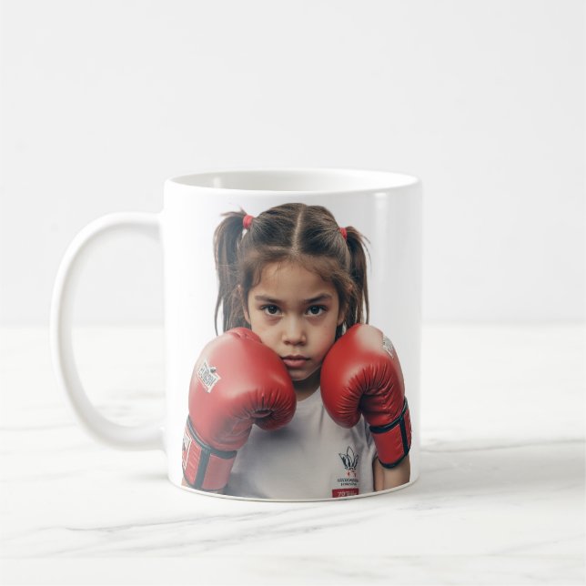 De Café caneca menina boxeadora (Esquerda)